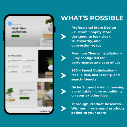 Premium Shopify Dropshipping Store - includes $50 in Facebook ads