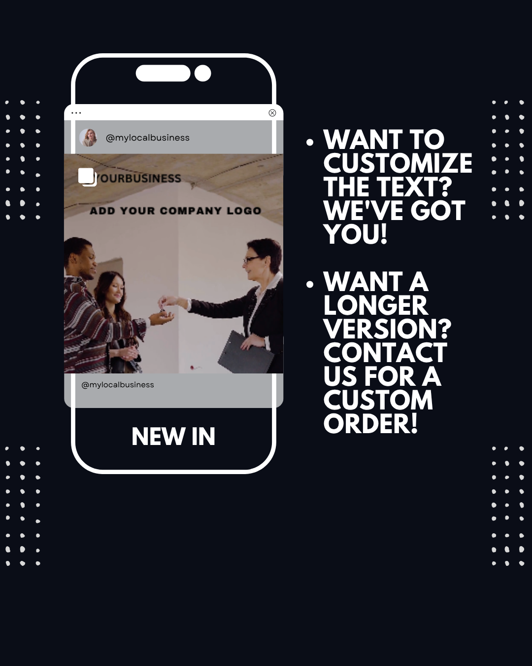 15 Second | Product Showcase Video | Custom-Made For You | 15-Second Sale Promo for Social Media | Include Product Images and Videos | Social Media