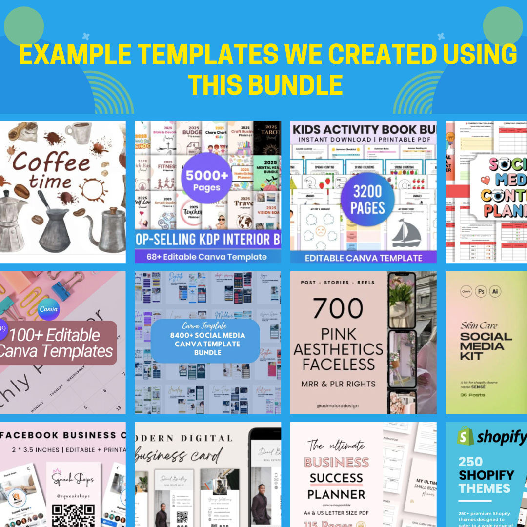 Digital Products Bundle Ideal for Passive Income, Millions of DFY Content, Featuring Private Label Rights & Master Resell Rights - Social Canvas