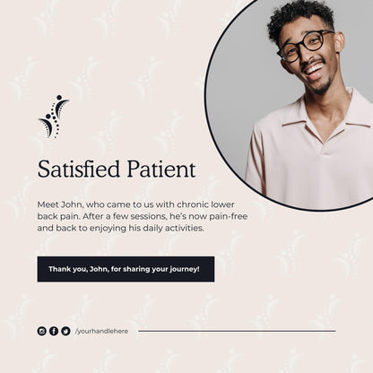 60 Chiropractor Social Media Templates | Editable Canva Templates | Chiropractic Care, Wellness and Health Marketing | Instant Download - Social Canvas