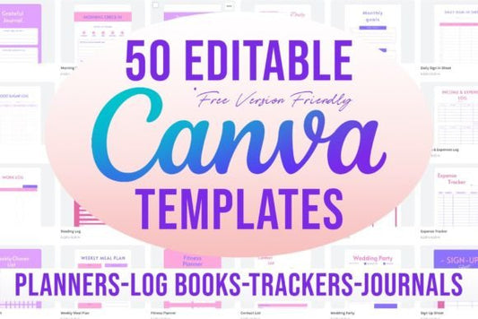 50 Editable Canva Templates 6x9 for KDP - Social Canvas