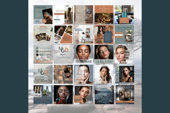 50 Social Media Post Template for Beauty - Social Canvas