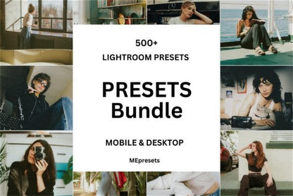 500+ Premium Lightroom Presets Bundle – Ultimate All-in-One Editing Pack for Desktop & Mobile