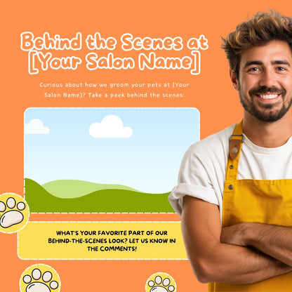 30 Pet Grooming Social Media Templates | Editable Canva Templates | Pet Care, Dog Grooming & Salon Marketing | Instant Download - Social Canvas