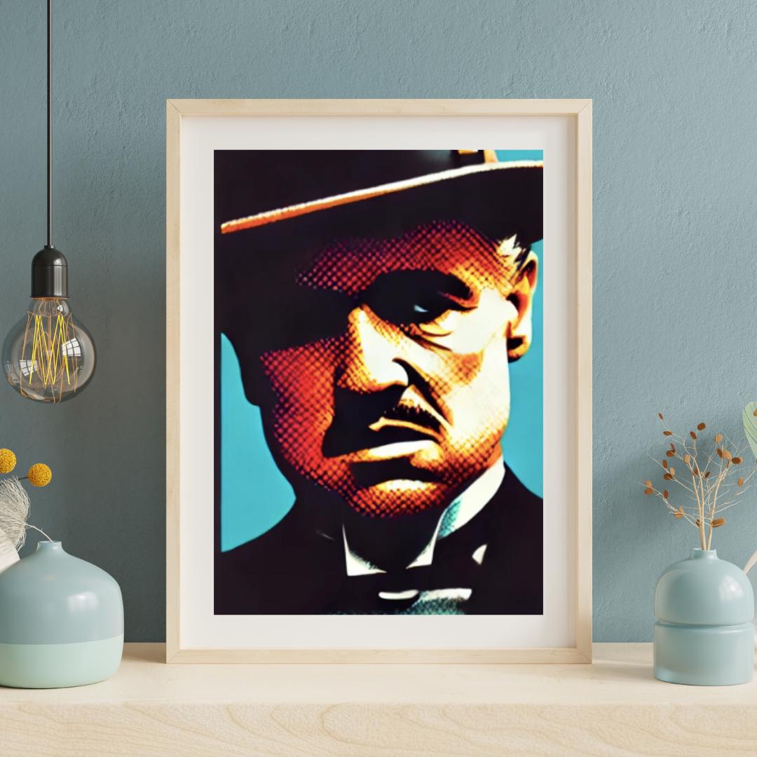 The Godfather Pop Art Poster - Classic Movie Icon Wall Art Decor - Social Canvas