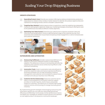 Drop Shipping Business Planner | E-Commerce Startup Guide | Supplier & Marketing Tracker - Social Canvas