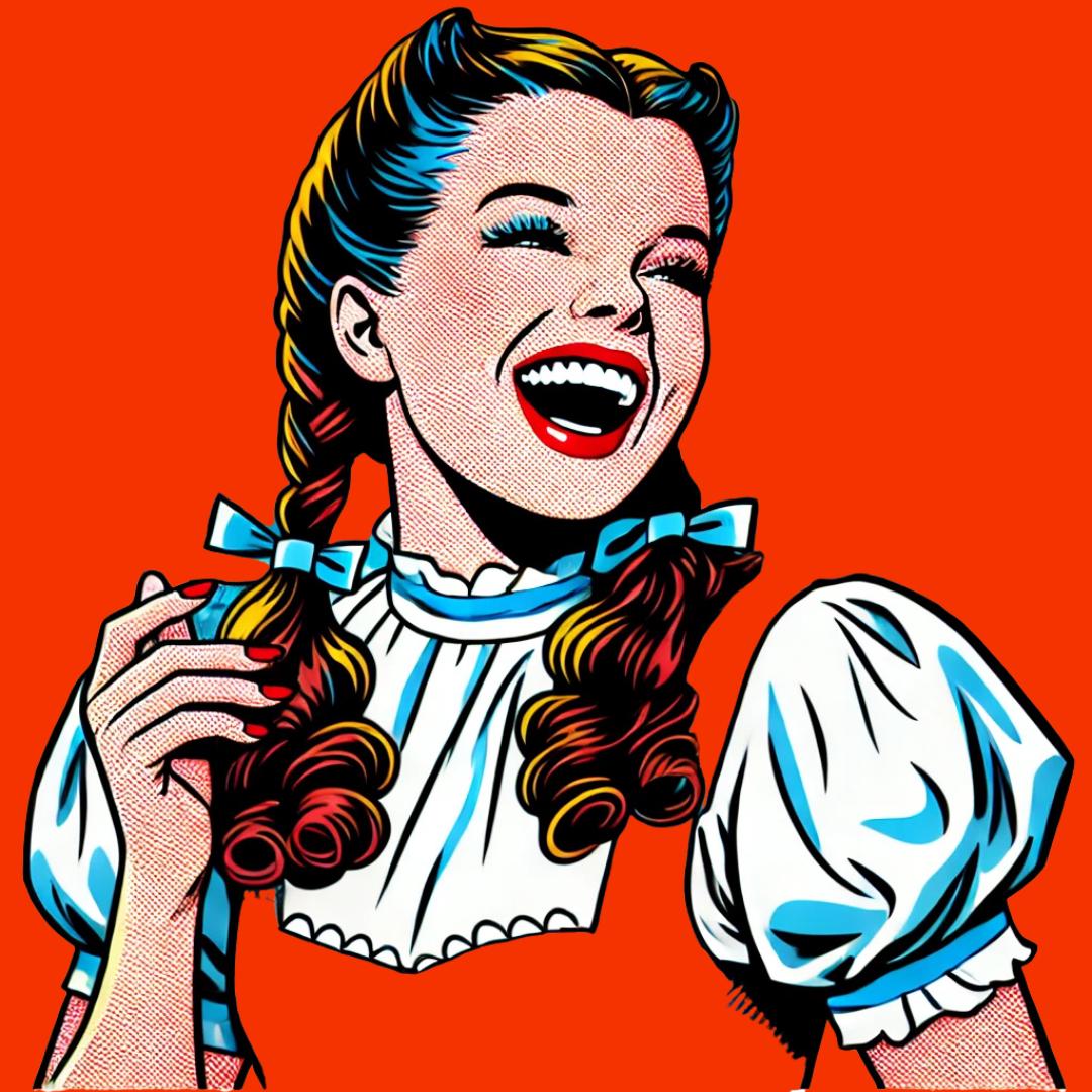 Original Wizard of Oz and Wicked-Inspired Artwork | Red Shoes & Dorothy Dress PNG | Printable Digital Download for Print-on-Demand - Social Canvas