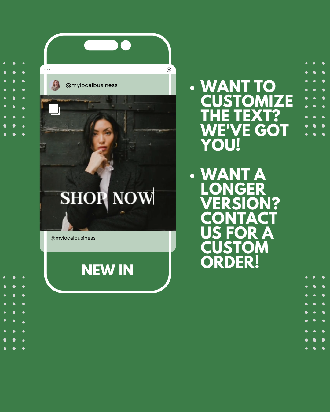 15 Second | Product Showcase Video | Custom-Made For You | 15-Second Sale Promo for Social Media |