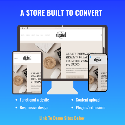 100 Digital Products + Custom Built Store **LIMITED OFFER**