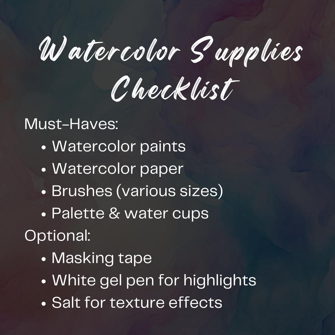 30-Day Watercolor Wonders Challenge – Unlock Your Artistic Potential! - Social Canvas