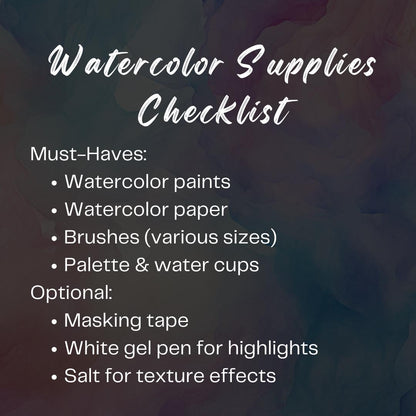 30-Day Watercolor Wonders Challenge – Unlock Your Artistic Potential! - Social Canvas