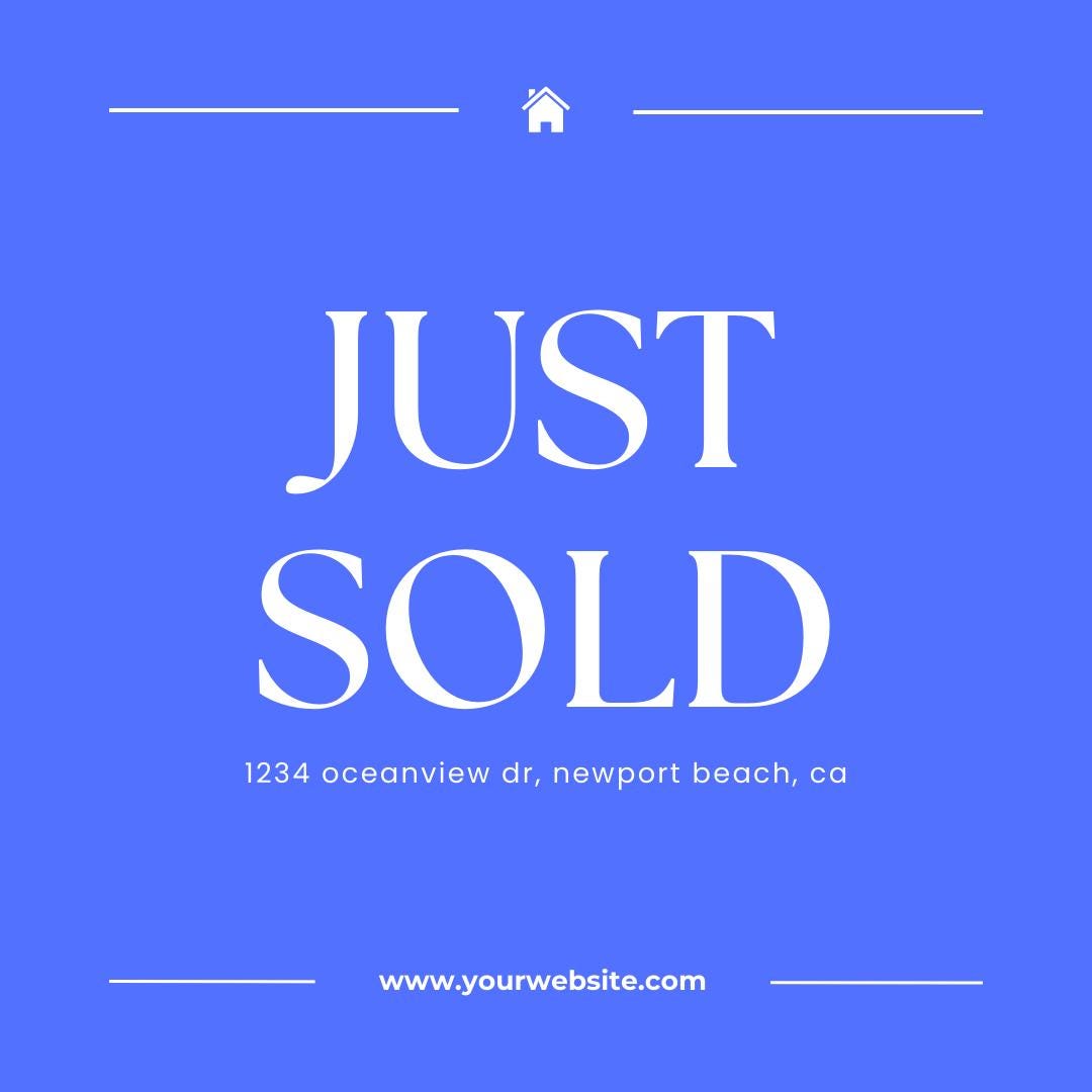 60 Real Estate Templates Canva | Marketing Graphics | Just Listed, Open House and Sold Templates | Social Media Planner, Analytics Guide - Social Canvas