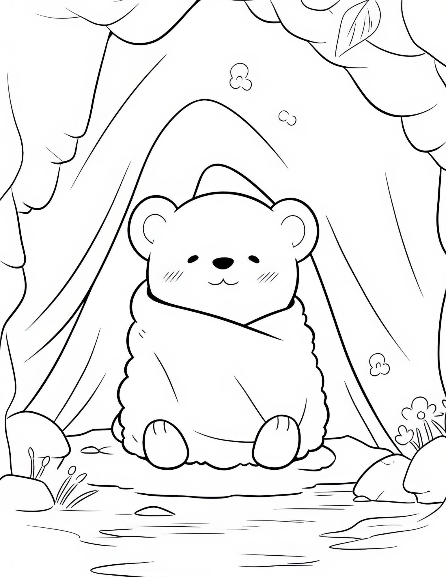 Cozy Animal Coloring Book | 25-Page Canva Template for Kids & Adults | Adorable Animal-Themed Coloring Pages | Digital Download - Social Canvas