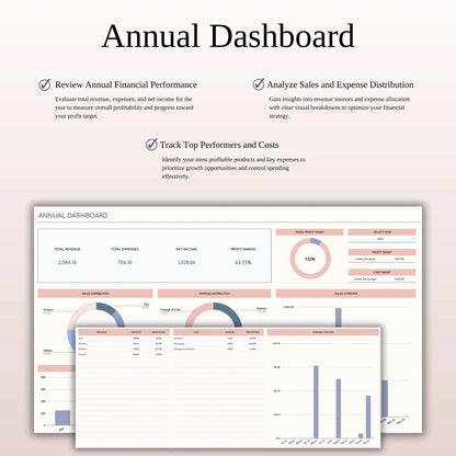 Small Business Bookkeeping Spreadsheet – Excel Template for Income & Expense Tracking (MRR) - Social Canvas