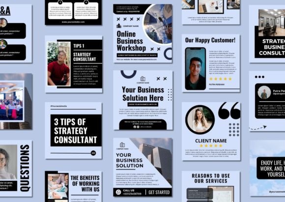 60 Business Social Media Canva Templates - Social Canvas