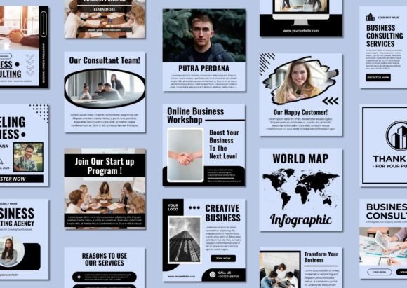 60 Business Social Media Canva Templates - Social Canvas