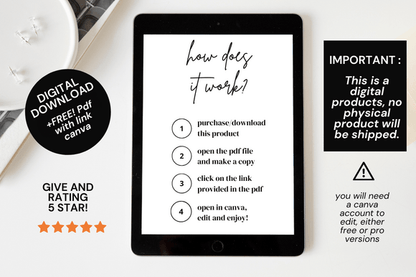 60 Etsy Digital Shop Templates +Link - Social Canvas