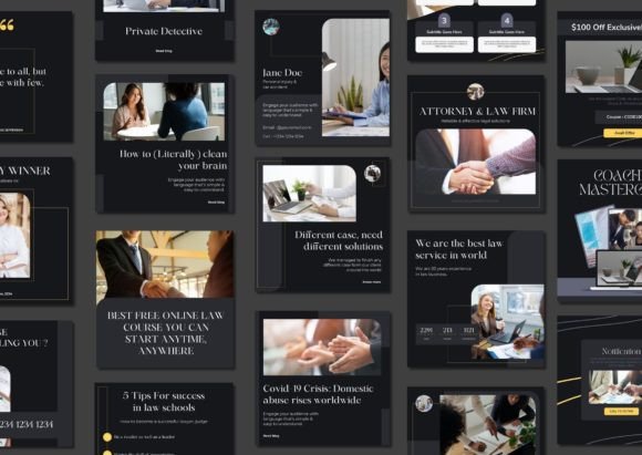 60 Luxury Social Media Canva Templates - Social Canvas