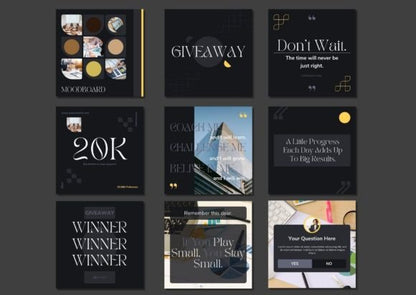 60 Luxury Social Media Canva Templates - Social Canvas