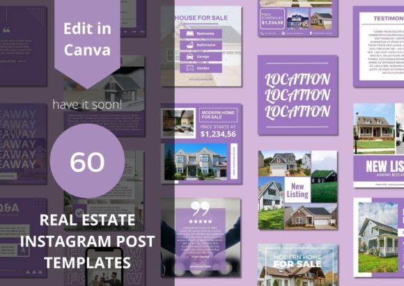 60 Real Estate Social Media Templates - Social Canvas
