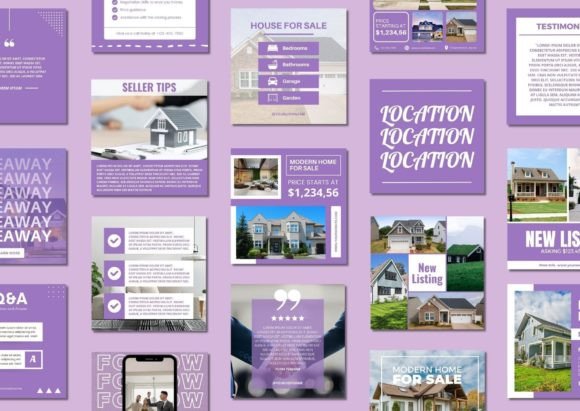 60 Real Estate Social Media Templates - Social Canvas