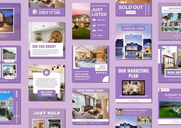 60 Real Estate Social Media Templates - Social Canvas