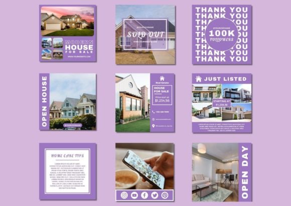 60 Real Estate Social Media Templates - Social Canvas