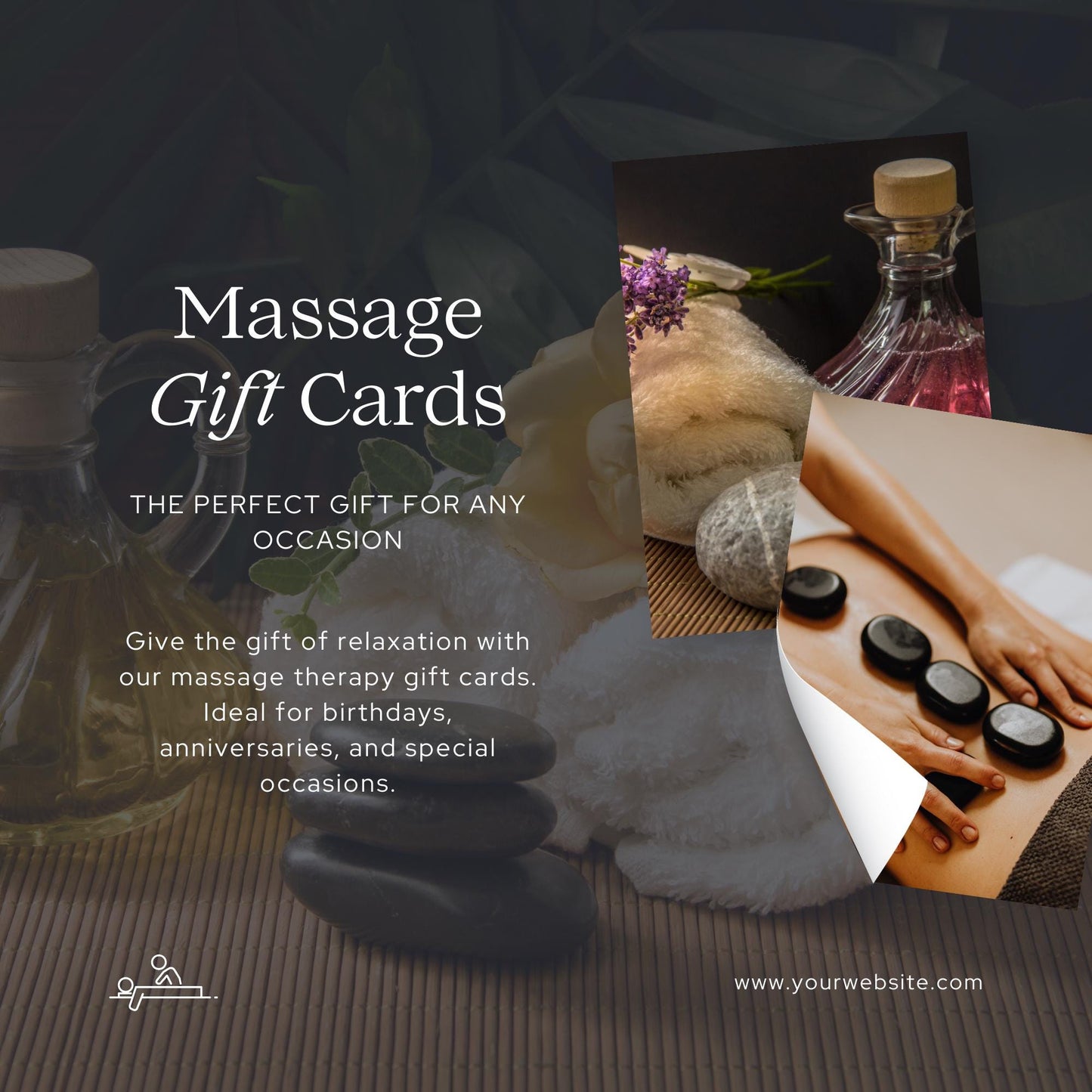 30 Massage Therapy Social Media Templates | Editable Canva Templates | Wellness, Spa & Self-Care Instagram Posts | Instant Download - Social Canvas