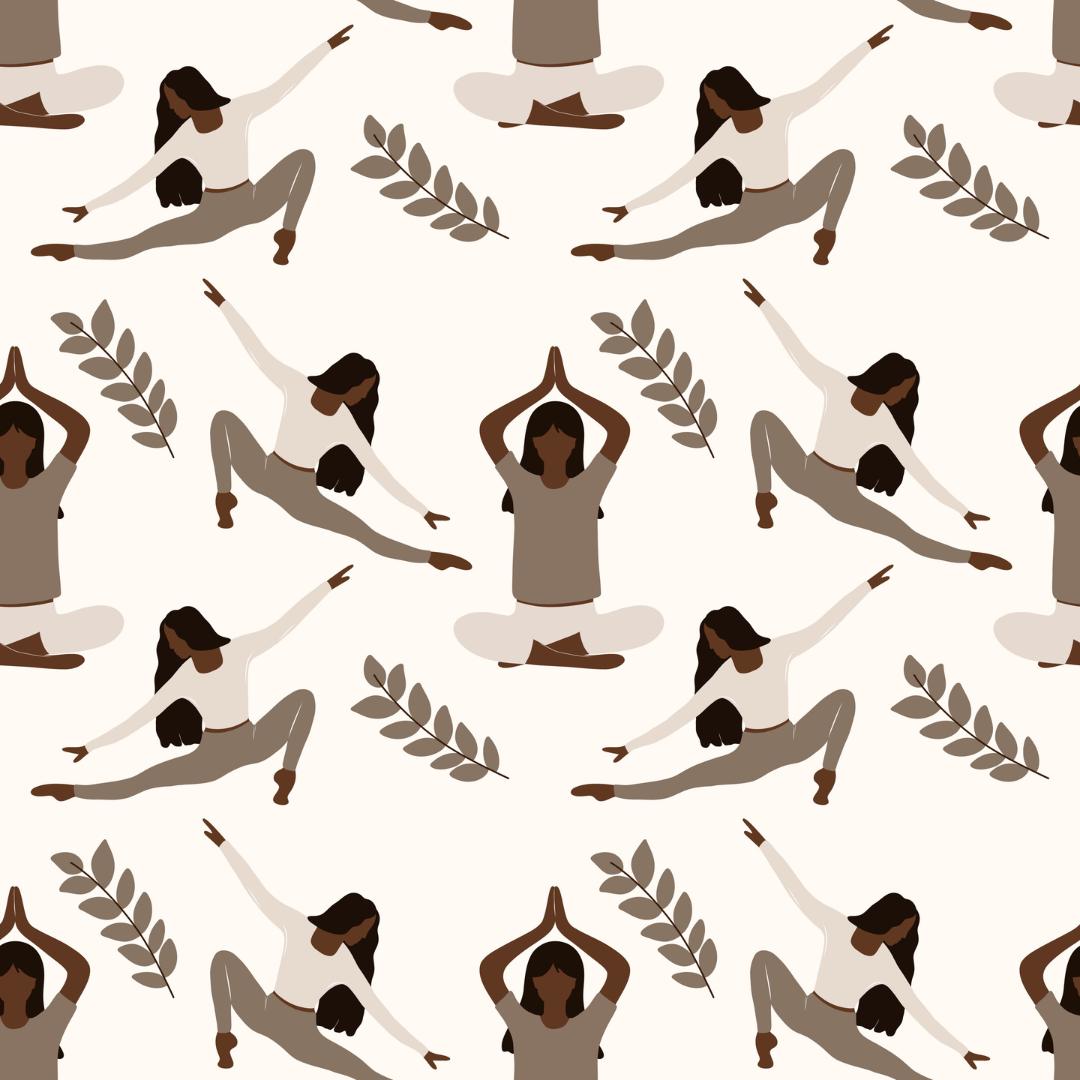 Yoga Vector Clipart Bundle | 72 Seamless Patterns and Elements | Digital Yoga Illustrations | Boho Yoga Graphics for Branding and Design - Social Canvas