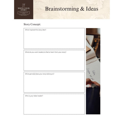 Digital Novel Writing Planner | Story Outline & Book Writing Organizer | Self-Publishing Workbook for Authors and Writers | Canva Template - Social Canvas