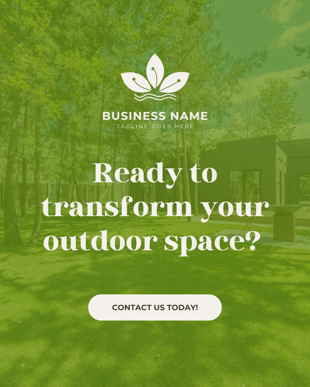 Landscaping Social Media Template Bundle | Canva Lawn Care & Gardening Marketing Kit | Landscape Business Instagram and Facebook Templates - Social Canvas