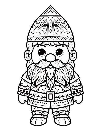 Folk Art Coloring Book | 25-Page Canva Template with Traditional Folk-Inspired Designs | Creative Coloring Pages for All Ages - Social Canvas