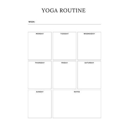Yoga Journal Canva Template | Printable Yoga Planner | Yoga Practice Log | Meditation Tracker | Digital Download - Social Canvas