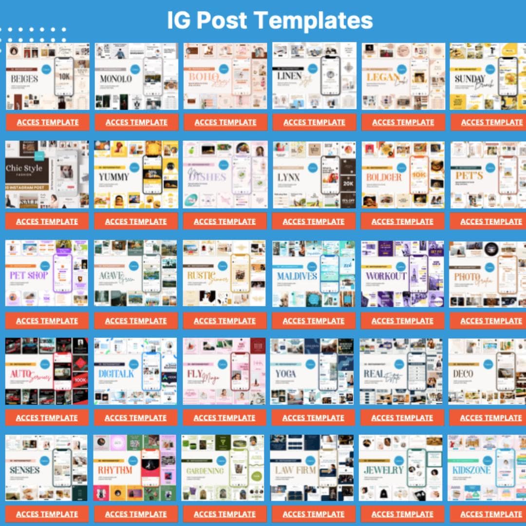 8400+ Social Media Canva Template Bundle | Instagram, Reels, Stories, Carousels & More | Editable Canva Templates with PLR - Social Canvas