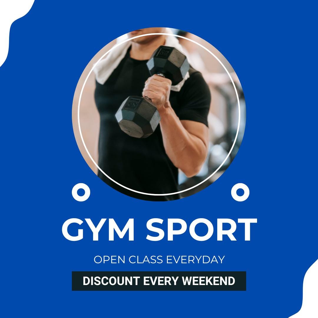 Fitness Templates | Gym and Workout | Personal Trainer and Wellness Branding | Social Media Planner, Analytics Guide | 800 Faceless Videos - Social Canvas