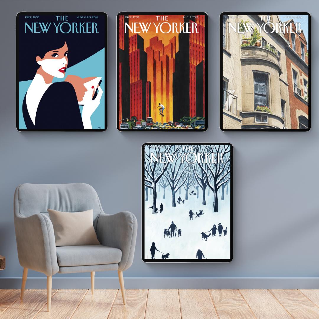 150 Magazine Cover Art Prints | Printable Wall Art | Iconic & Vintage Covers | New Yorker, Retro and Modern Designs | 300 DPI - Social Canvas