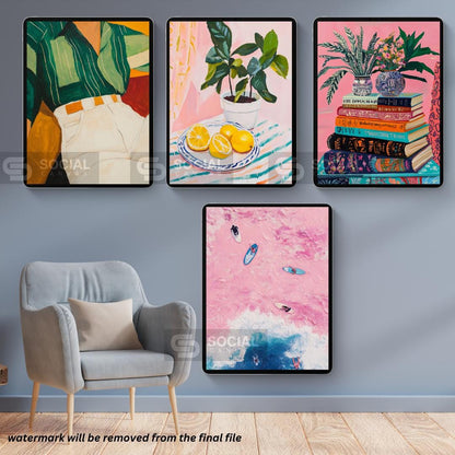 Bold Leopard Pop Art Poster - Modern Animal Artwork | 600 Pop Art Prints Bundle - Social Canvas