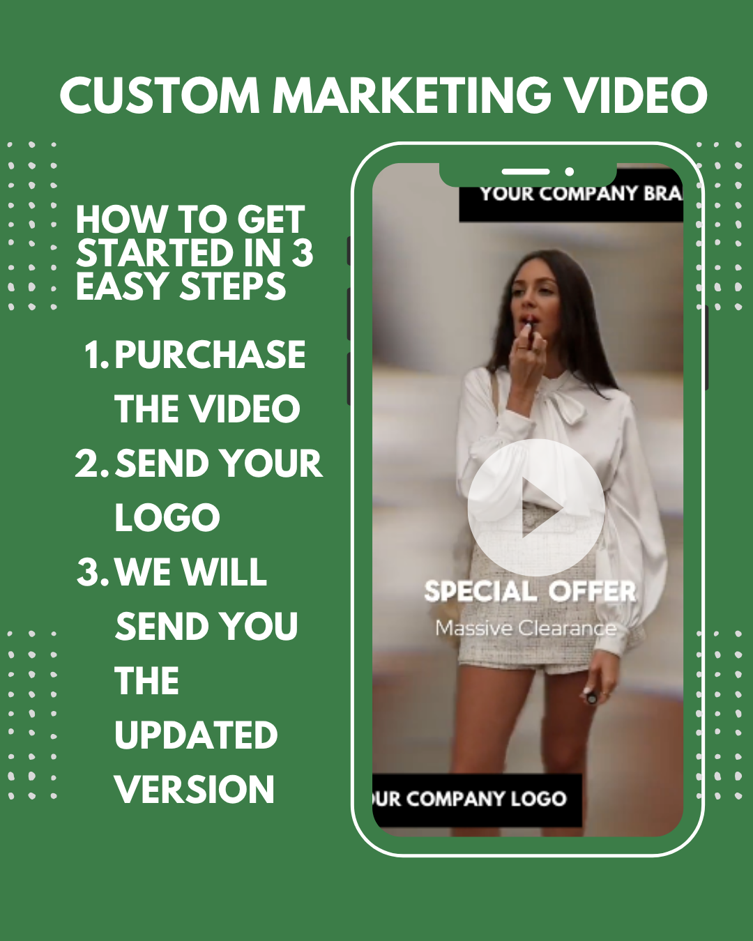 15 Second | Product Showcase Video | Custom-Made For You | 15-Second Sale Promo for Social Media |