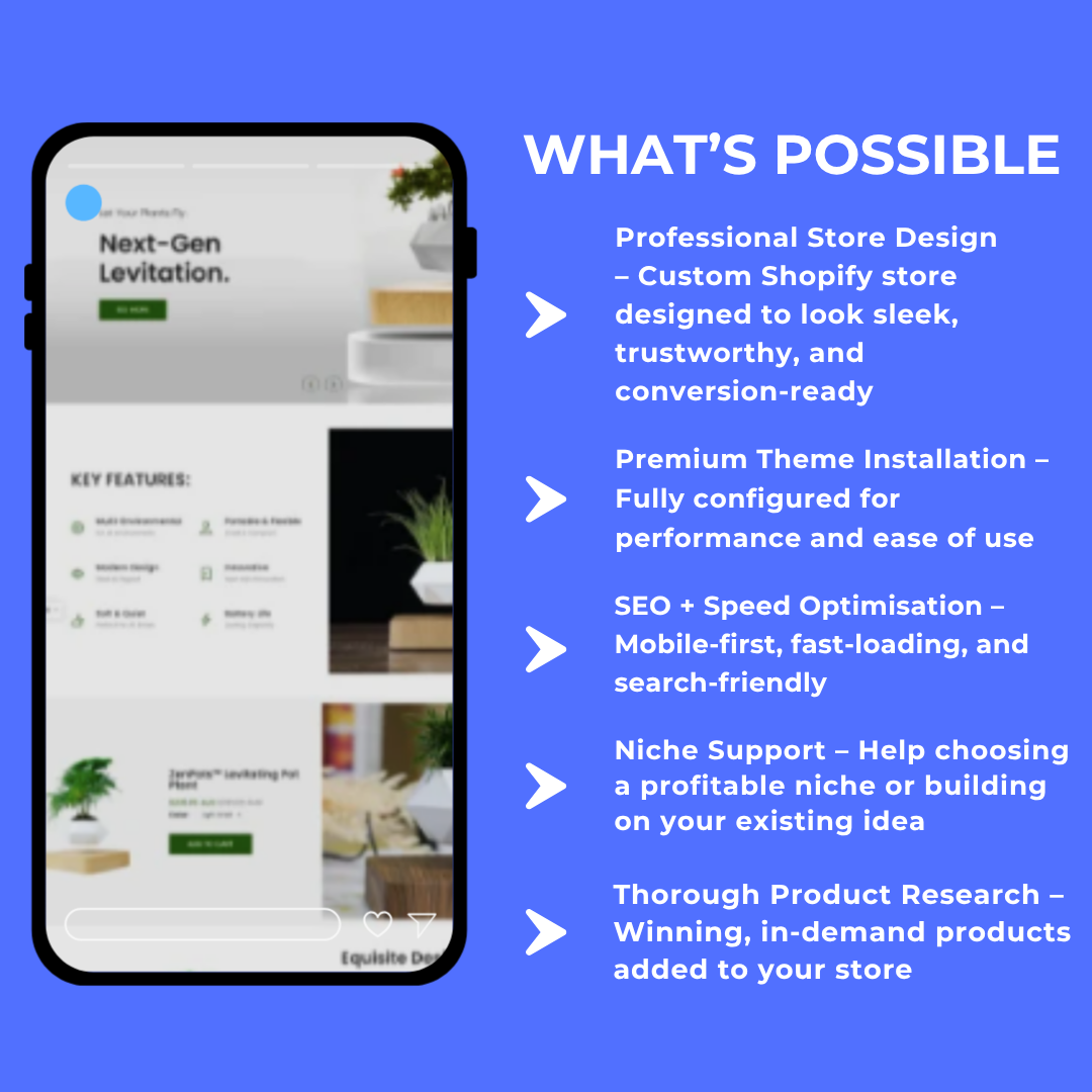 Shopify Print-On-Demand Store (POD) + $50 Facebook Ads