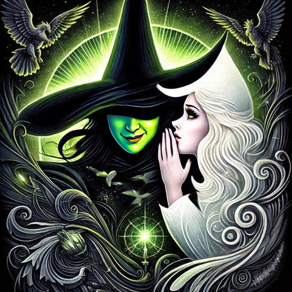 Wicked and Wizard of OZ Inspired 30 Original Artwork Without Watermark | PNG Digital Download | Witch Themed Artwork for Crafts & Design - Social Canvas