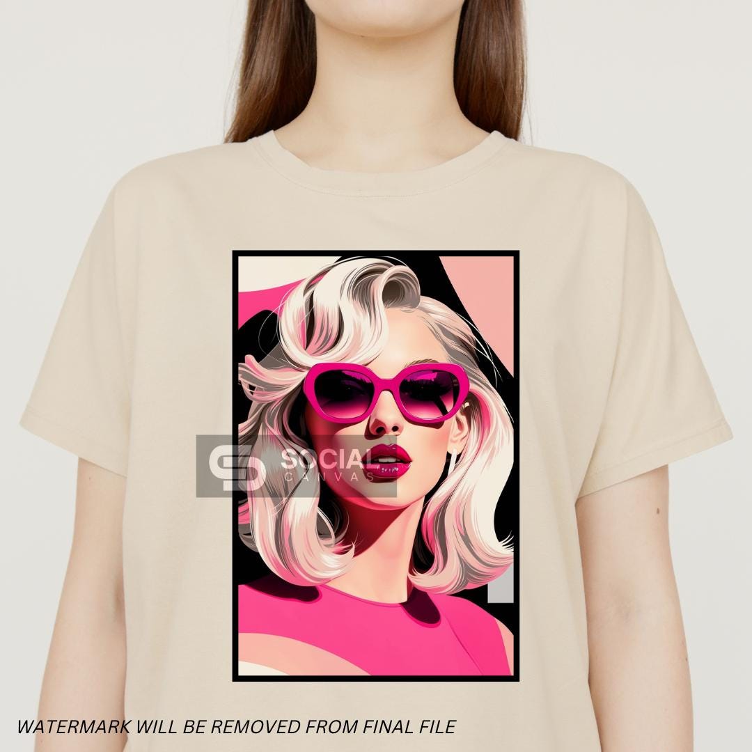 Pink Retro Glam Icons | 30+ Digital PNG Files | Stylish Sunglasses Fashion Artwork for Prints, Crafts, and Digital Design - Social Canvas