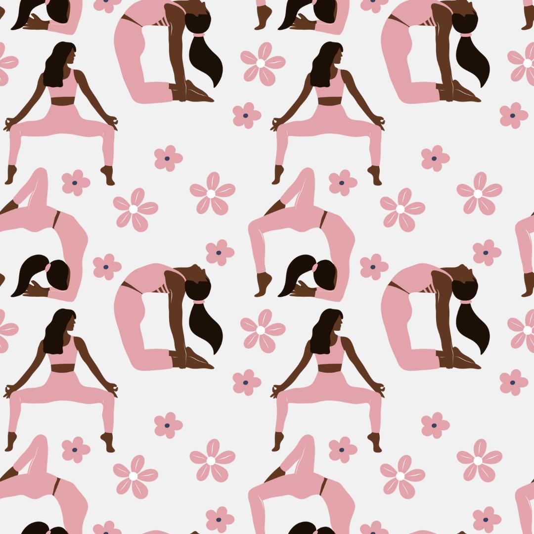 Yoga Vector Clipart Bundle | 72 Seamless Patterns and Elements | Digital Yoga Illustrations | Boho Yoga Graphics for Branding and Design - Social Canvas