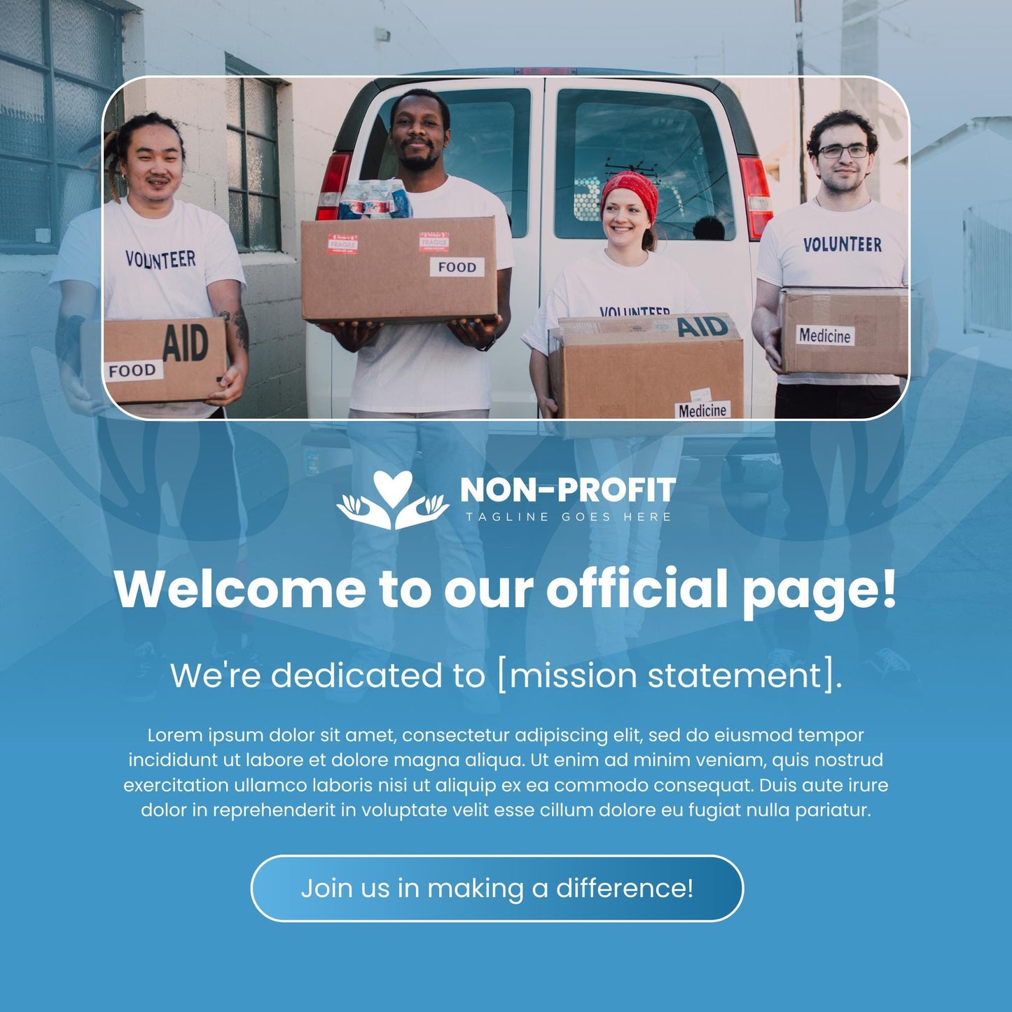 30 Non-Profit Social Media Templates | Editable Canva Fundraising and Volunteer Posts | Charity and Donation Instagram Templates - Social Canvas