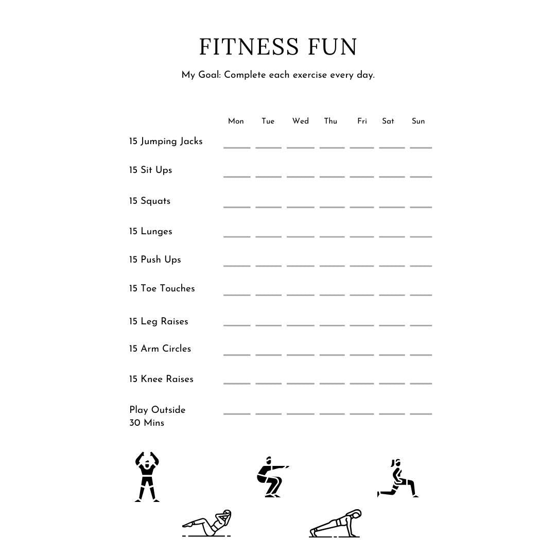 Fitness Planner Canva Template | Printable Workout Tracker | Gym and Exercise Log | Goal Setting and Progress Journal | Digital Download - Social Canvas
