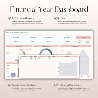 Small Business Bookkeeping Spreadsheet – Excel Template for Income & Expense Tracking (MRR) - Social Canvas