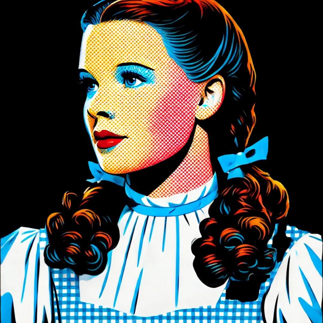 Original Wizard of Oz Inspired Artwork Set of 5 | Red Shoes & Dorothy Dress PNG | Printable Digital Download for Print-on-Demand - Social Canvas