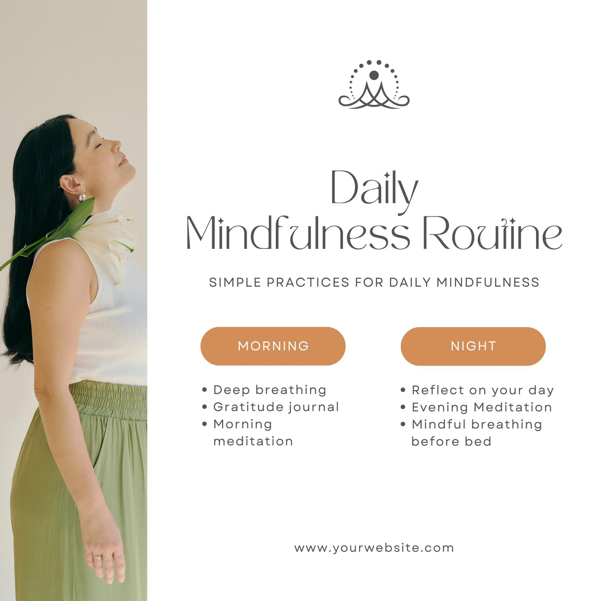 30 Mindfulness Coach Social Media Templates | Editable Canva Templates | Meditation, Self-Care & Wellness Instagram Posts | Instant Download - Social Canvas