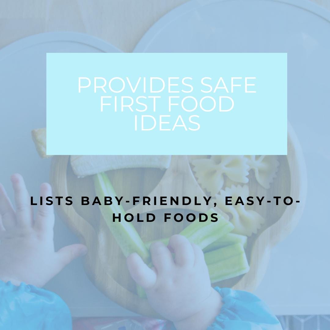 Baby-Led Weaning Planner Canva Editable | Digital Guide for First Foods, Meal Planning & Baby Nutrition | Free Letters to Baby Gift - Social Canvas