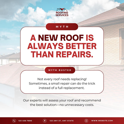 30 Roofing Social Media Templates | Editable Canva Marketing Graphics | Roofing Business Instagram & Facebook Posts | Instant Download - Social Canvas