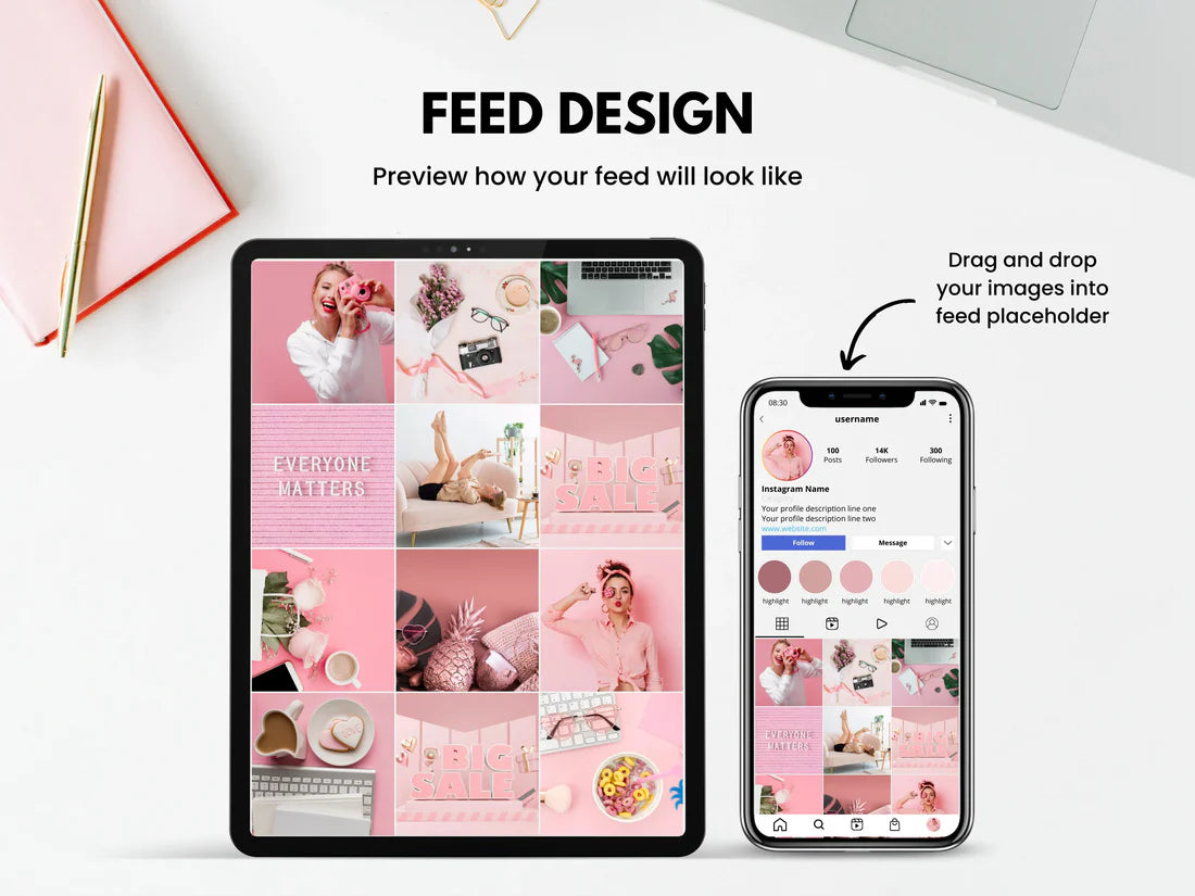 Social Media Content Canva Template Graphic - Social Canvas